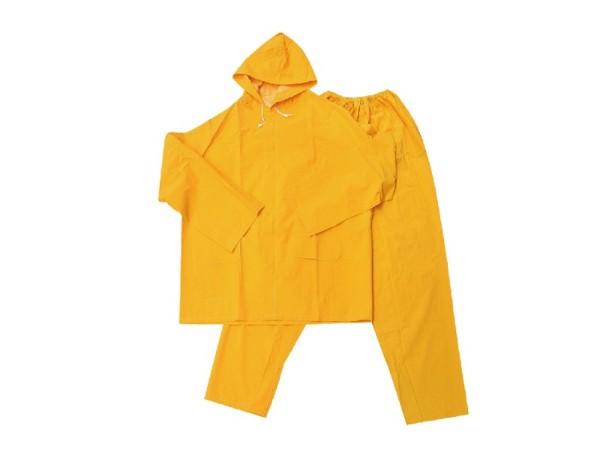 PVC黄色分体雨衣